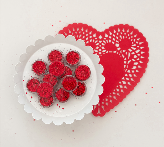 Red Velvet Glitter Hair Gel