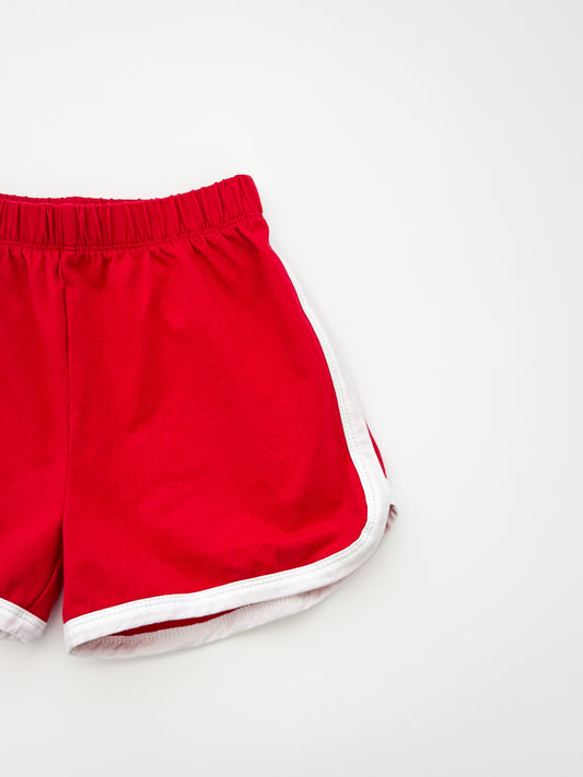 Red Dolphin Hem Shorts [unisex]