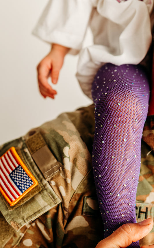 Royal Purple Bling Tights