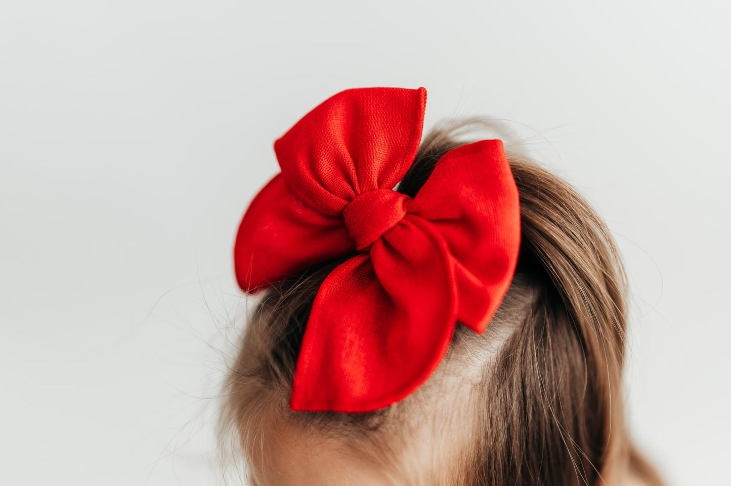 Little Red Linen Bow
