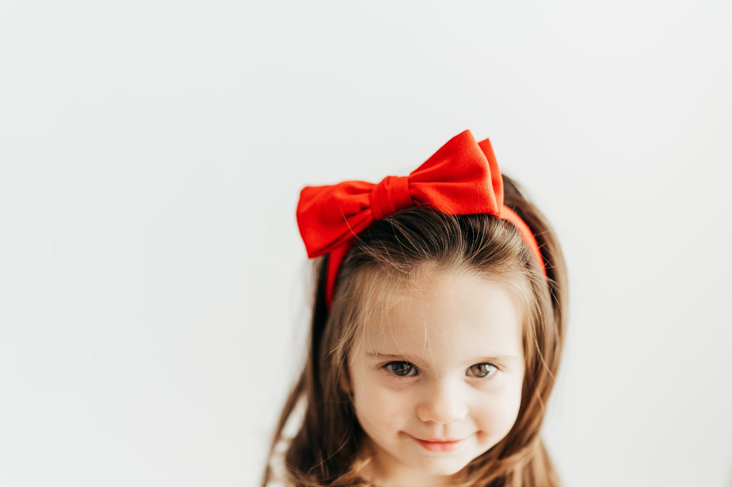 Red Linen Bow-Knotted Headband