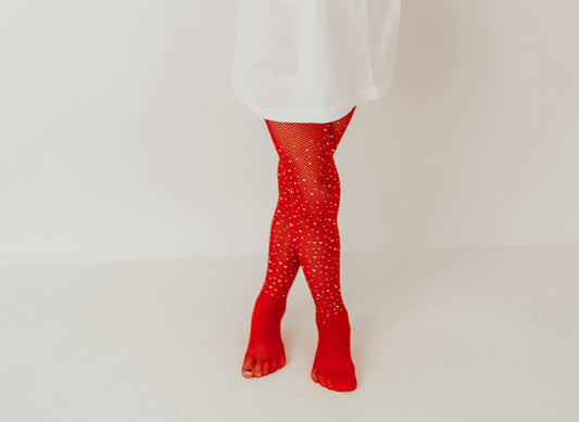 Red Bling Tights