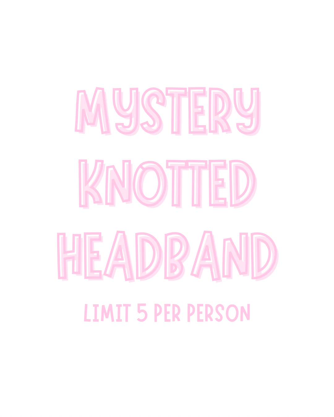 MYSTERY Chunky Knotted Headband [LIMIT 5]
